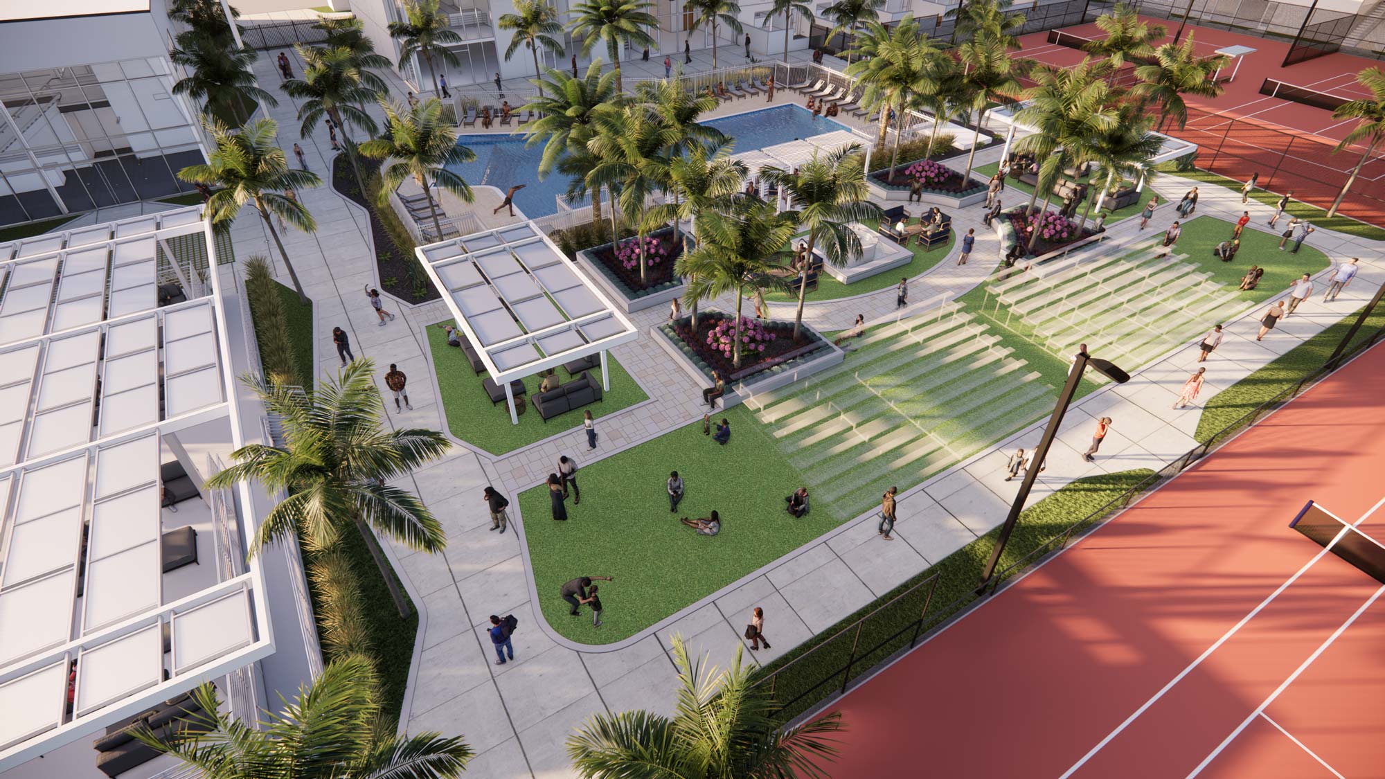 Bath + Racquet Club Aerial View